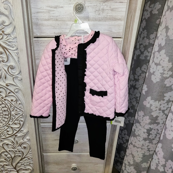 Little Me Jacket, T-shirt and Pants Trio - Picture 2 of 5